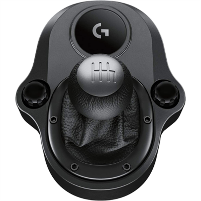 Logitech G Driving Force Shifter with 6-Speed "H" Pattern, Steel & Leather Construction, and Secure Mounting for G29, G920 & G923 Racing Wheels