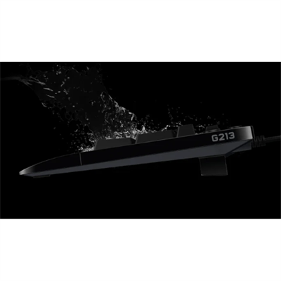 Logitech G213 Prodigy Gaming Keyboard with LIGHTSYNC RGB, Spill-Resistant Design, Dedicated Media Controls, and Mech-Dome Keys