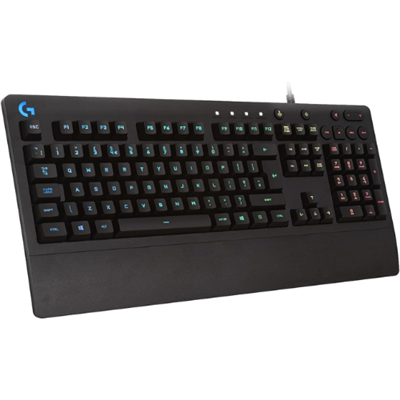 Logitech G213 Prodigy Gaming Keyboard, LIGHTSYNC RGB Backlit Keys, Spill-Resistant, Customizable Keys, Dedicated Multi-Media Keys – Black