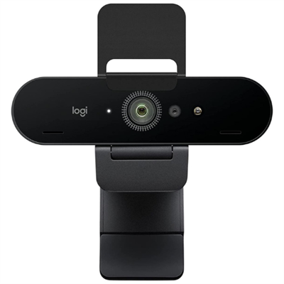 Logitech Brio 4K Webcam, Ultra 4K HD Video Calling, Noise-Canceling mic, HD Auto Light Correction