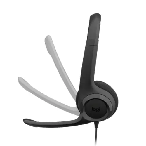 Logitech H390 USB-C Headset with Noise-Cancelling Mic, In-Line Controls, and Padded Headband