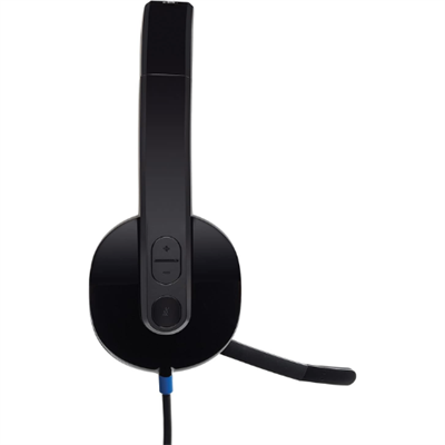 Logitech H540 High-Definition USB Headset with Laser-Tuned Drivers, Noise-Cancelling Mic, On-Ear Controls, and Padded Comfort