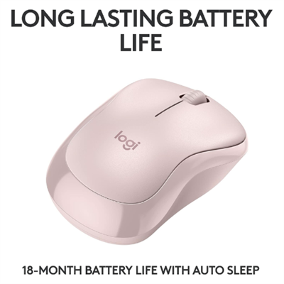 Logitech M240 Silent Bluetooth Mouse - Compact, 18-Month Battery, Rose