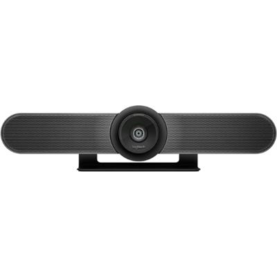 Logitech MeetUp Video Conferencing System, Ultra HD 4K/1080p/720p, 3 Microphones/Adjustable Speakers, Wide Field of View 120°, PC/Mac/Laptop/Macbook/Tablet - Black