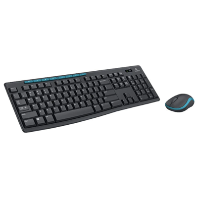 Logitech MK275 Wireless Keyboard and Mouse Combo with Full-Size Layout, 8 Hotkeys, 24-Month Battery Life, and 10m Wireless Range
