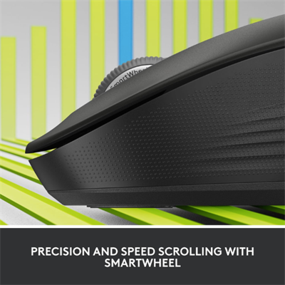 Logitech Signature M550 Wireless Mouse with SilentTouch Technology, SmartWheel Scrolling, Dual Connectivity, and 2-Year Battery Life