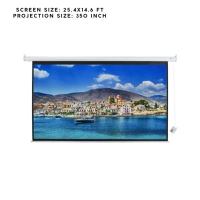 Lucky Motorized Screen Fine Fabric - 16:9 Wide Screen Format - Different Sizes