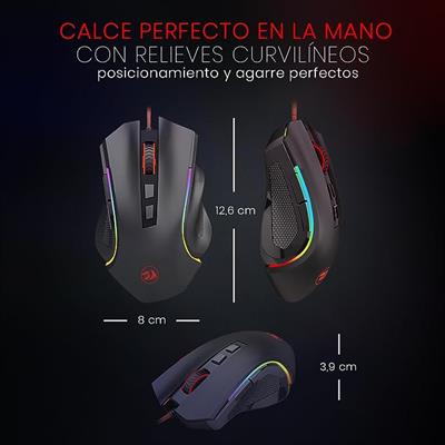 REDRAGON M602-1 NEMEANLION 2 RGB 7200DPI, 7 PROGRAMMABLE BUTTONS GAMING MOUSE