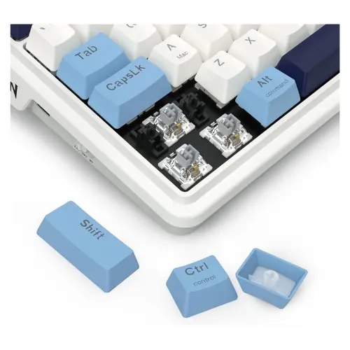 Redragon K728 PRO 80% TKL 3-Mode Gasket RGB Gaming Keyboard with Custom Linear Switches, 5-Layer Noise Dampening, Hot-Swappable Sockets, and PBT Keycaps