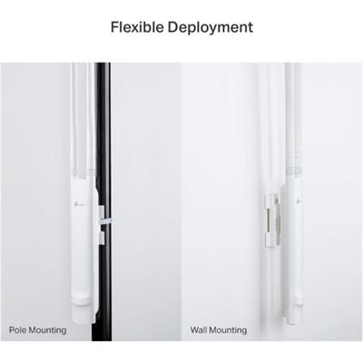 TP-Link EAP110-Outdoor V3 | Omada N300 Wireless Outdoor Access Point | WiFi Coverage up to 200 meters| Passive PoE w/ Free PoE Injector | SDN Integrated | Cloud Access & Omada App