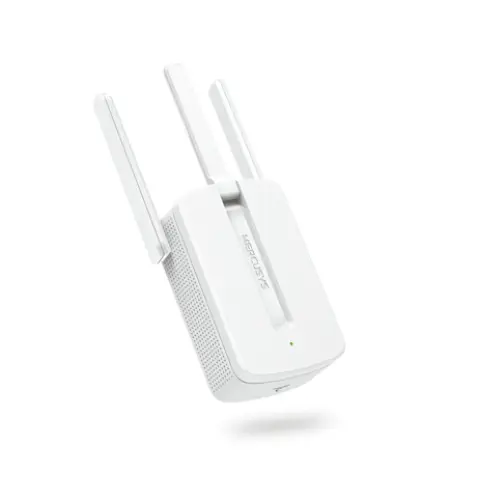 TP-Link (MERCUSYS) Mw300Re Wireless WiFi Extender and Access Point, Single Band Speed 300 Mbps, Three External Antennas, Mimo Technology, Extend Your WiFi Coverage, White, Multicoloured