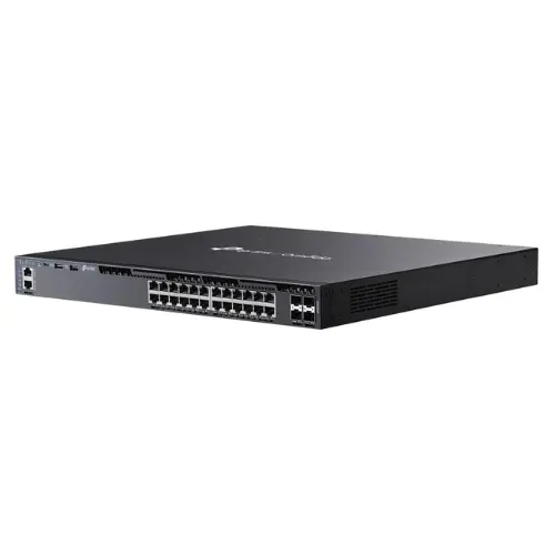 TP-Link SG6428XHP Omada 24-Port Gigabit Stackable L3 PoE+ Switch with 4×10G SFP+ Uplinks