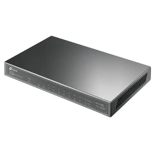 TP-Link TL-SG1210P – 10-Port Gigabit Desktop Switch with 8-Port PoE+ & 1-SFP (63 W PoE Budget)