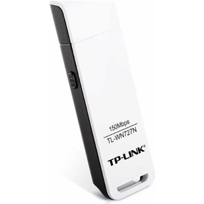 TP-Link TL-WN727N Wireless N150 USB Adapter,150Mbps, w/WPS Button, IEEE 802.1b/g/n, WEP, WPA/WPA2 