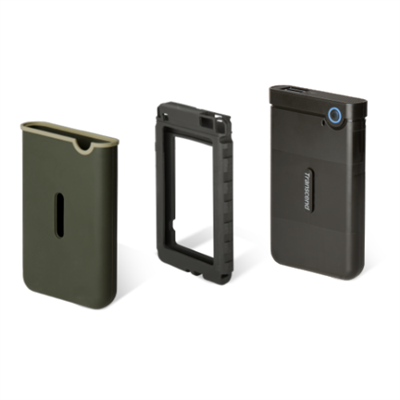 Transcend StoreJet 25M3 Portable HDD (1TB | 2TB USB 3.1 Gen 1 | Military-Grade Shock Protection | One-Touch Backup | For Data Security and storage