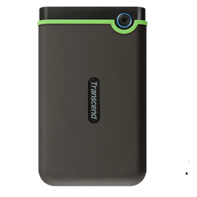 Transcend StoreJet 25M3 Portable HDD (1TB | 2TB USB 3.1 Gen 1 | Military-Grade Shock Protection | One-Touch Backup | For Data Security and storage