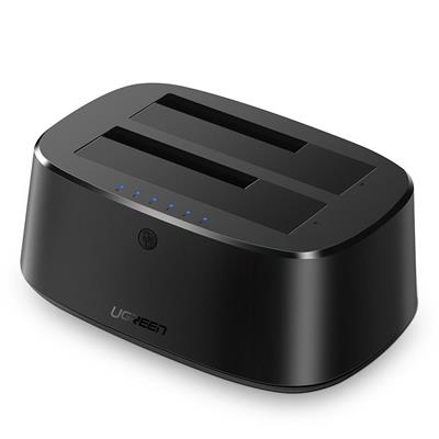 UGREEN USB 3.0 TO SATA DUAL BAY HARD DRIVE DOCKING STATION #50857