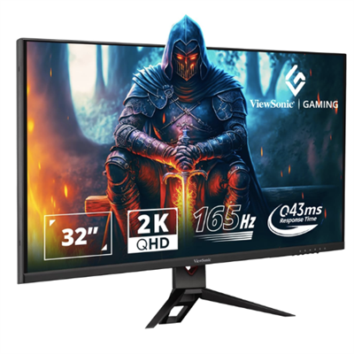 ViewSonic Omni 32 Inch 165Hz IPS Qhd 2K 2560X1440 Pixels Gaming Led Monitor,0.4Ms,Hdr10,AMD Freesync Premium,137% Srgb,Eye Care,Wall Mount,Tilt,2XHdmi,1XDisplay Port,- Vx3219-2K-Pro-2