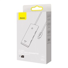 Baseus LITE SERIES 4-PORT TYPE- C HUB ADAPTER (TYPE-C TO USB 3.0 4*) 25cm
