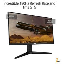 ASUS TUF Gaming 27” 1440P Monitor (VG27AQL3A) - QHD (2560 x 1440), 180Hz, 1ms, Fast IPS, Extreme Low Motion Blur SYNC, G-SYNC Compatible, Freesync Premium, 130% sRGB, DisplayHDR 400