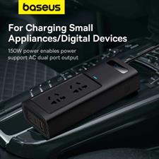 Baseus Car Inverter DC 12V to AC 220V 150W Auto Converter Type-C USB Fast Charging Charger EU Socket Car Inverter Power Adapter