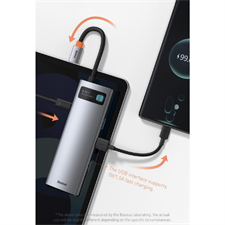 Baseus Metal Gleam Series 6 in 1 Multifunctional Type-C HUB Docking Station
