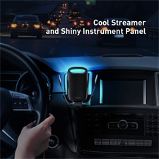 Baseus Milkyway Mobile Holder and Wireless Charger for Cars -15W Fast Charging, Black