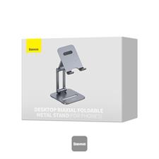Baseus Desktop Biaxial Foldable Metal Stand (for Phones) Grey