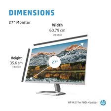 HP M27fw 27 Inches FHD IPS Monitor, Ultra-Slim Design, AMD FreeSync, 2 HDMI Ports