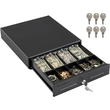 Cash Drawer 8 Pockets - point of sale terminal - Coins Tray, Plug & Play, Cash Till, 
