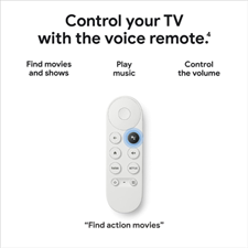 Google Chromecast with Google TV (4K) with Remote- Streaming Stick Entertainment with Voice Search - Watch Movies, Shows, and Live TV in 4K HDR - Snow