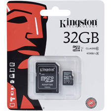 Kingston Digital 32GB microSDHC Class 10 UHS-I 45MB/s Read Card with SD Adapter (SDC10G2/32GB)