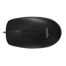 Logitech B100 Wired Optical Mouse with Plug-and-Play USB Connection, 800 DPI Precision, Ambidextrous Design, and 1.8m Cable