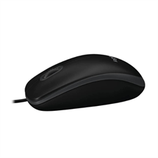 Logitech B100 Wired Optical Mouse with Plug-and-Play USB Connection, 800 DPI Precision, Ambidextrous Design, and 1.8m Cable
