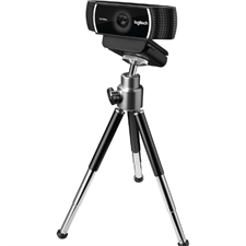 Logitech C922 Pro Stream Webcam with 1080p/30fps, 720p/60fps, Autofocus, Stereo Mics, and Included Tripod