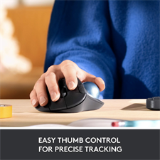Logitech ERGO M575 Wireless Trackball Mouse with Sculpted Ergonomic Shape, Thumb Control, Dual Connectivity, and 2-Year Battery Life