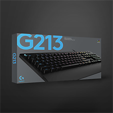 Logitech G213 Prodigy Gaming Keyboard with LIGHTSYNC RGB, Spill-Resistant Design, Dedicated Media Controls, and Mech-Dome Keys