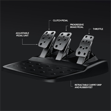 Logitech G29 Driving Force Racing Wheel with Dual-Motor Force Feedback, Hand-Stitched Leather Wheel, and Responsive 3-Pedal Unit for PS5, PS4, and PC