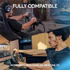 Logitech G923 TRUEFORCE Sim Racing Wheel and Pedals with Progressive Brake Pedal, Dual-Clutch Launch Control, and On-Wheel Game Controls