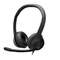 Logitech H390 USB-C Headset with Noise-Cancelling Mic, In-Line Controls, and Padded Headband