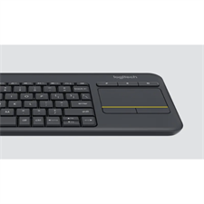 Logitech K400 Plus Wireless Touch Keyboard with Integrated Touchpad, 10m Wireless Range, 18-Month Battery Life, and Media Hotkeys