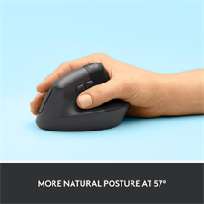  Logitech Lift Vertical Ergonomic Wireless Mouse for Small to Medium Hands
