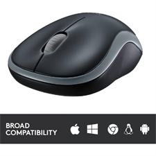 Logitech M185 Wireless Mouse with 2.4 GHz Nano Receiver, 12-Month Battery Life, 1000 DPI Optical Tracking, and Ambidextrous Design
