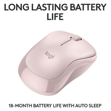 Logitech M240 Silent Bluetooth Mouse - Compact, 18-Month Battery, Rose