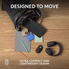 Logitech Pebble Mouse 2 M350s Wireless Bluetooth Mouse with Silent Clicks, Multi-Device Pairing, and Customizable Button