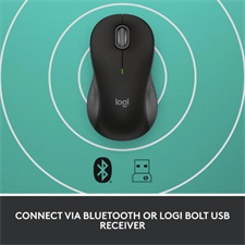 Logitech Signature M550 Wireless Mouse with SilentTouch Technology, SmartWheel Scrolling, Dual Connectivity, and 2-Year Battery Life