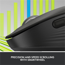 Logitech Signature M650 Wireless Mouse with SmartWheel Scrolling, SilentTouch Technology, Dual Logi Bolt & Bluetooth Connectivity, and Customizable Side Buttons
