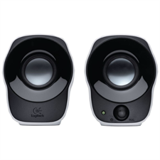 Logitech Z120 Compact Stereo Speakers with USB Power, 3.5mm Audio Input, Integrated Volume Controls, and Built-In Cable Management