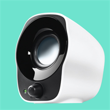 Logitech Z120 Compact Stereo Speakers with USB Power, 3.5mm Audio Input, Integrated Volume Controls, and Built-In Cable Management