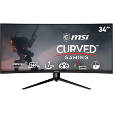 MSI Optix MAG342CQR 1500R Curvature 21:9 Aspect Ratio Narrow Bezel 1ms 3440 x 1440 (UWQHD) 144Hz Refresh Rate Tilt/Swivel/Height/Pivot Adjustment 34" AMD Freesync Ultrawide Gaming Curved Monitor